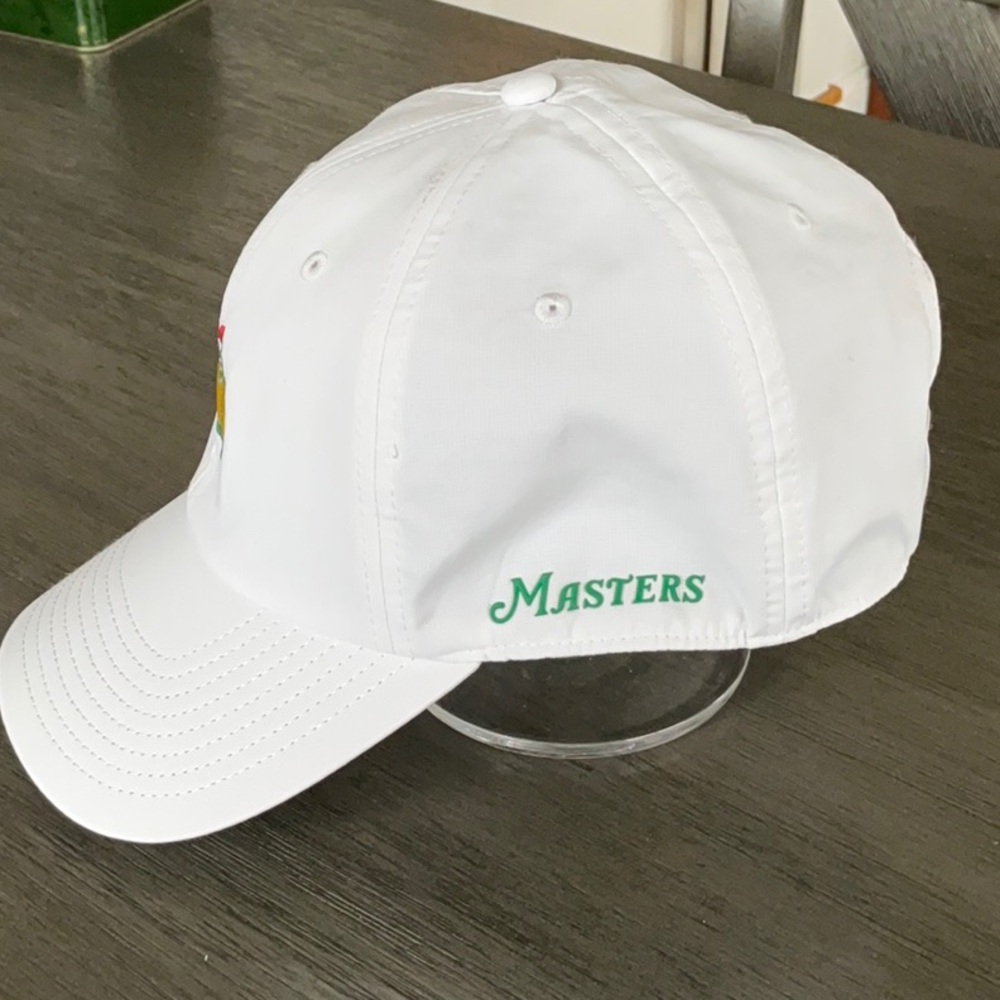 American Needle White Hat with Yellow Masters Logo - Picture 2 of 8